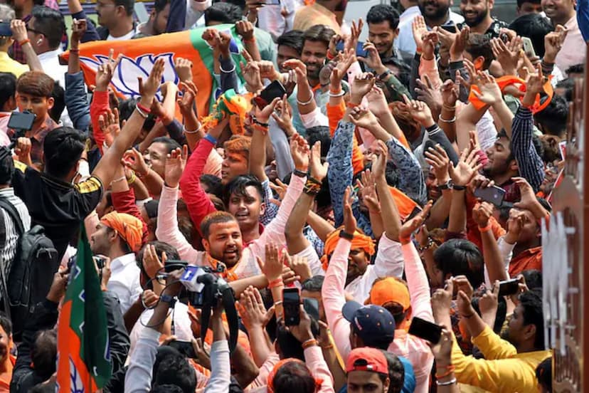 UP Exit Poll BJP Leading Wave of immense happiness in Worker