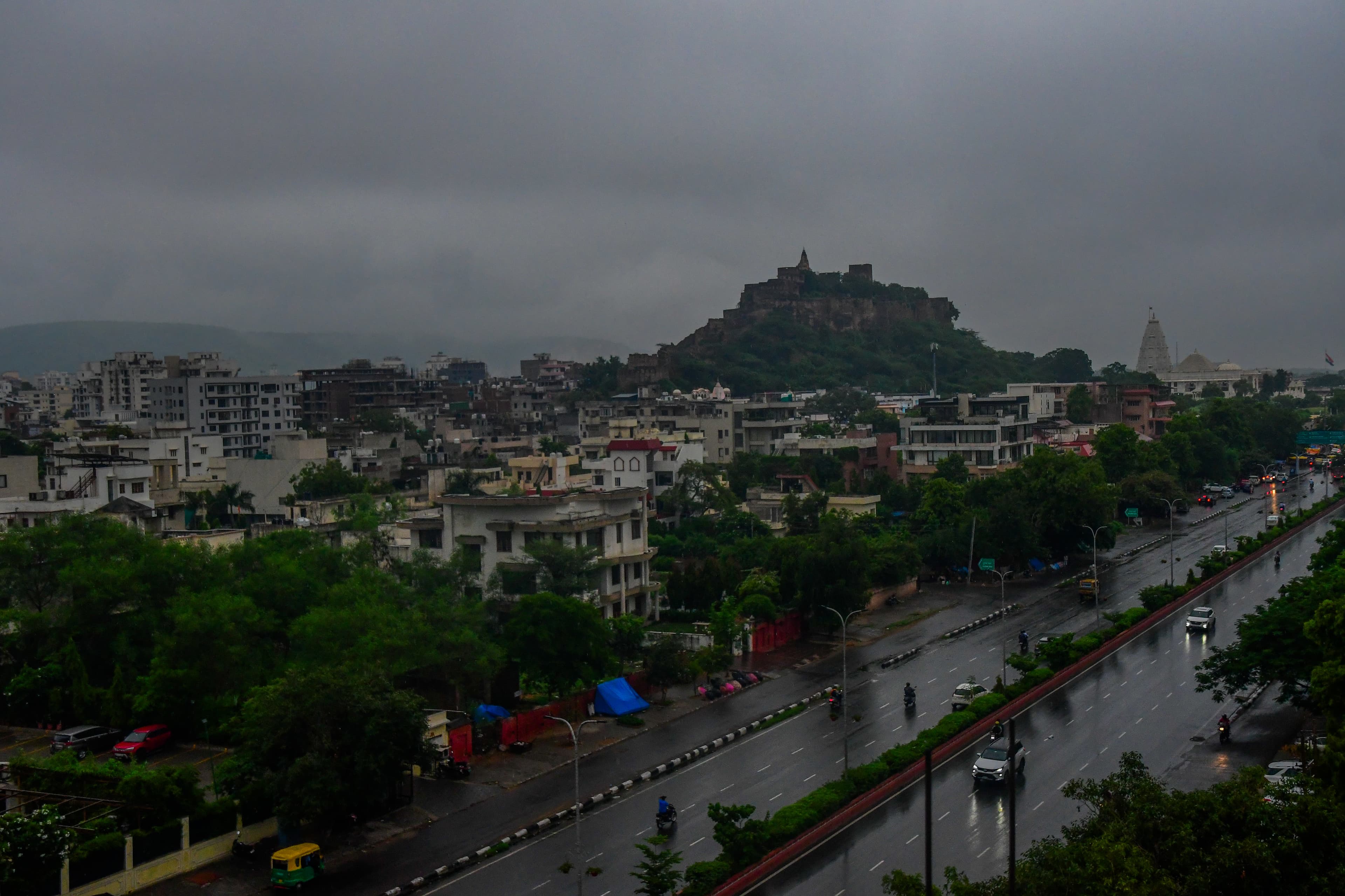 rainy day in jiapur