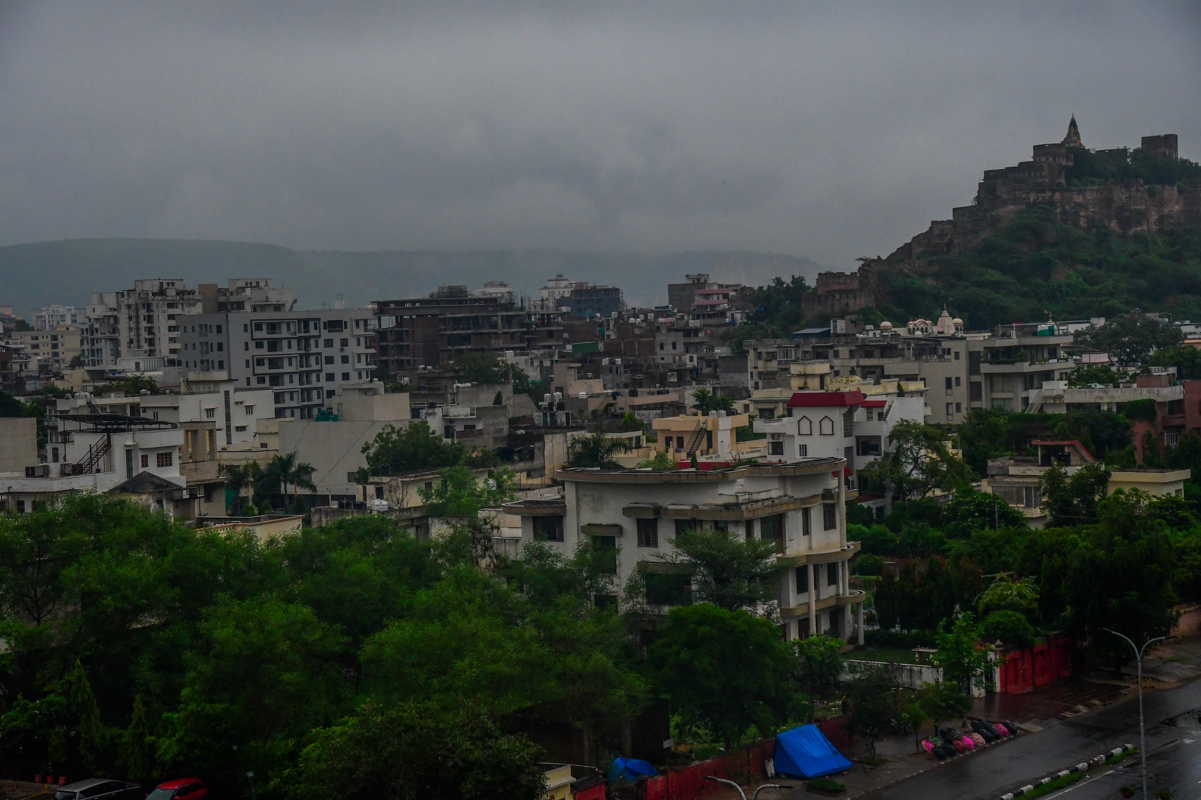 rainy day in jiapur