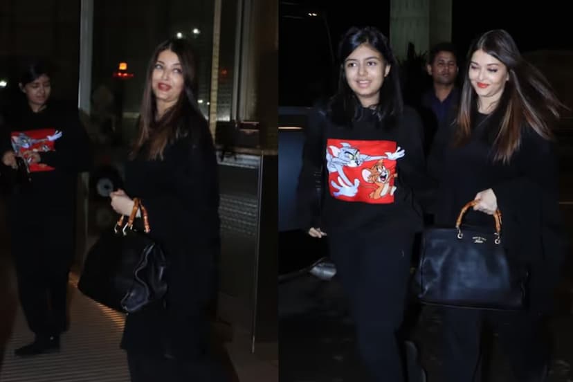 Aishwarya Rai And Aaradhya Bachchan Spotted at the airport Without Abhishek bachchan