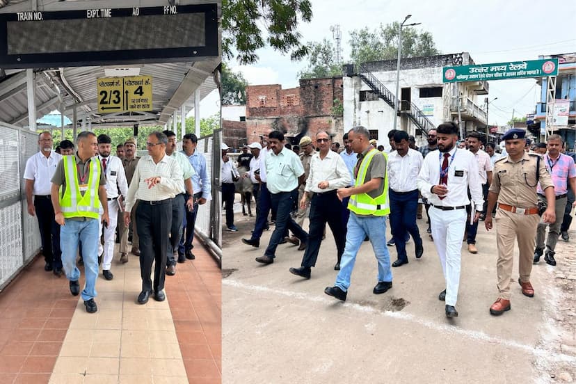 Ncr Gm Inspection manikpur Railway station