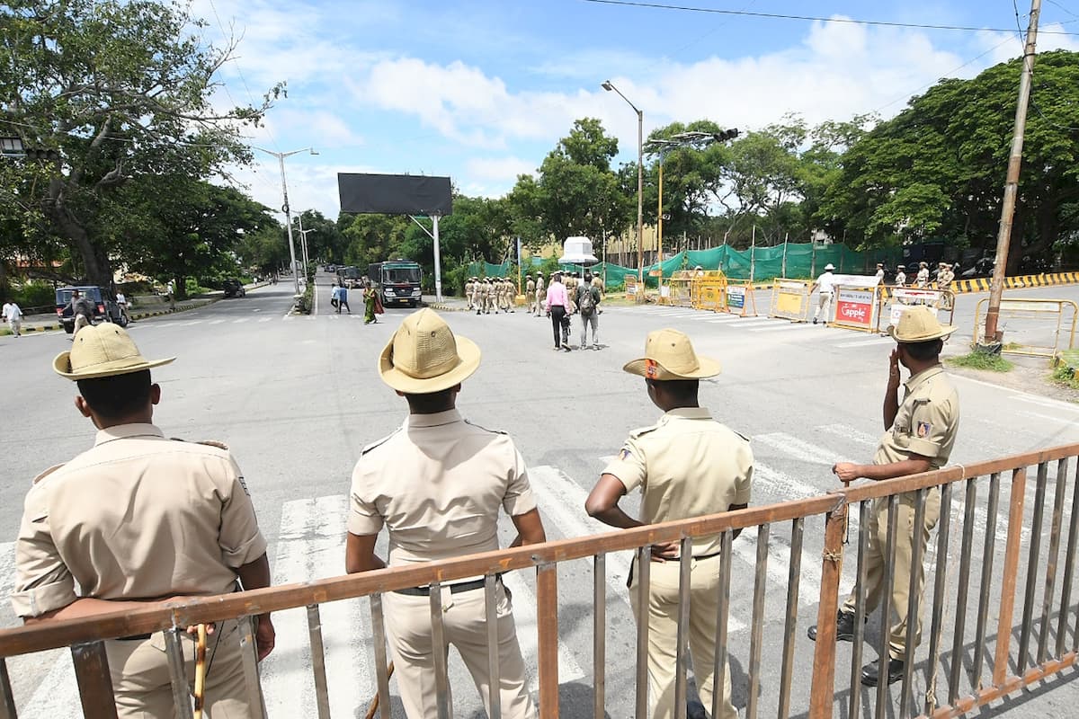 Congress Protest in Mysusru