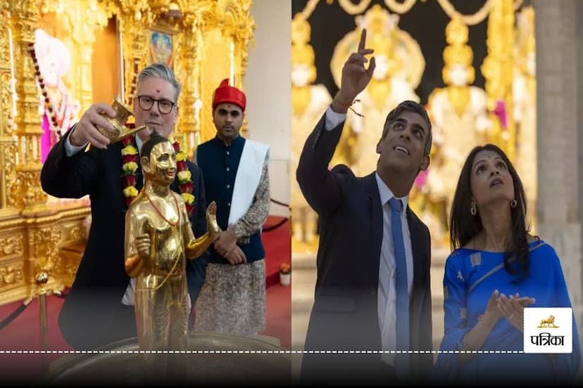 Rishi Sunak and opposition candidates are visiting Hindu temples before UK elections