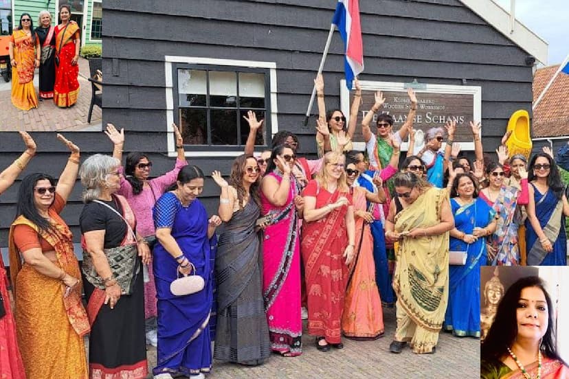 Saree walk in Netherland