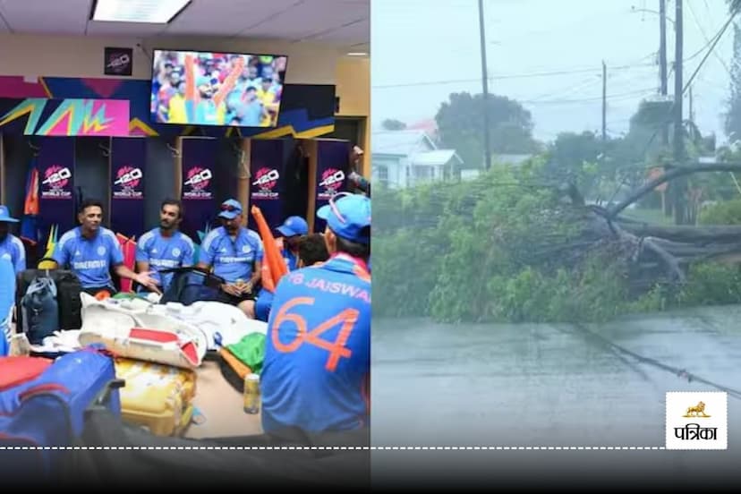 Team India Stuck in Barbados