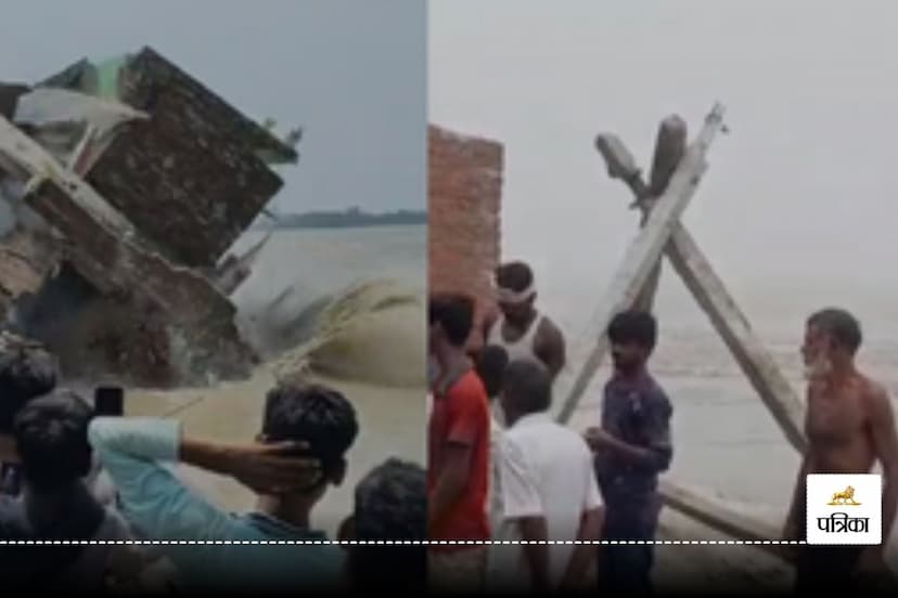 Flood like situation in three tehsils of Sitapur people forced to live on dam