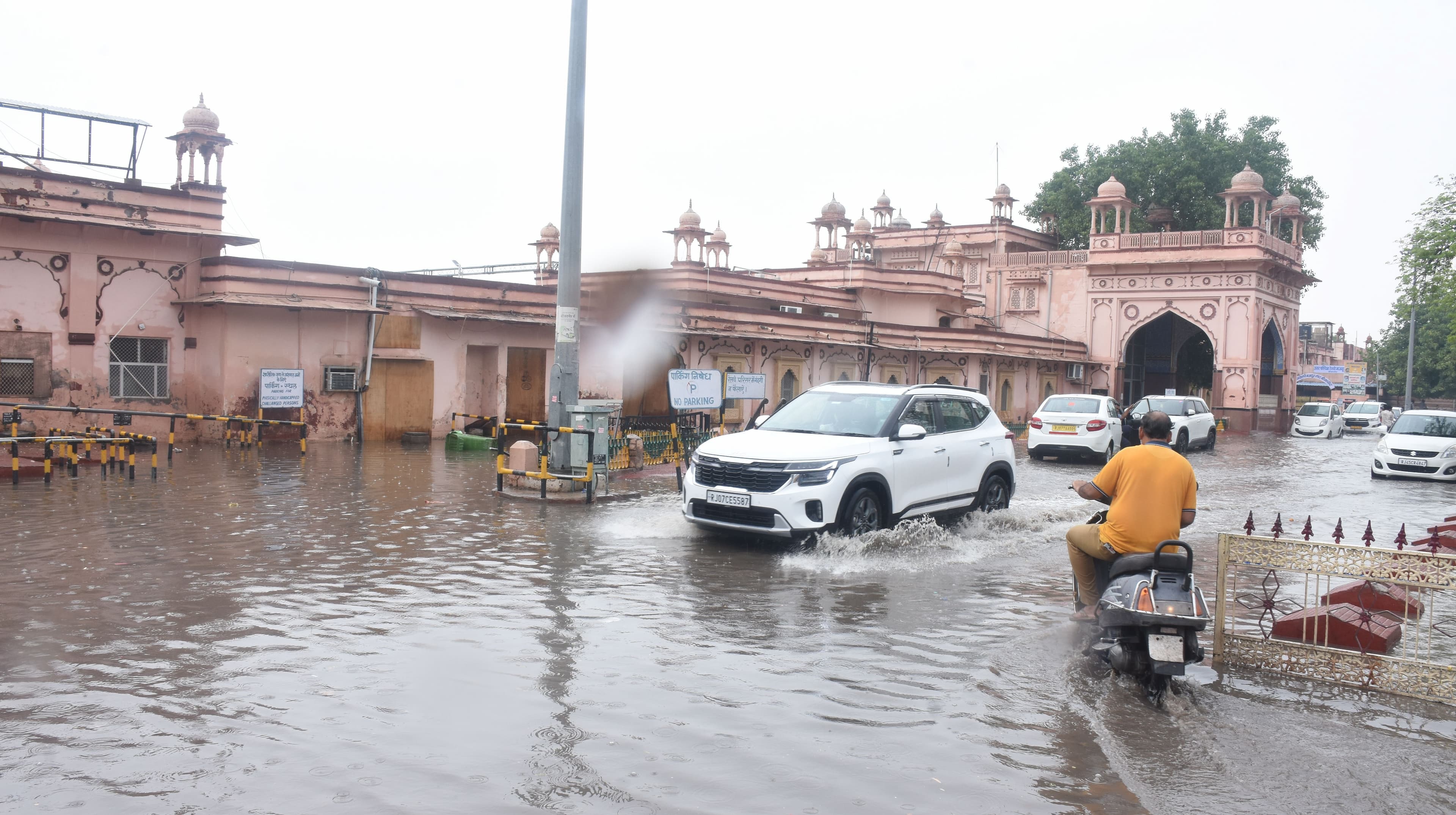 Heavy rain in Bikaner