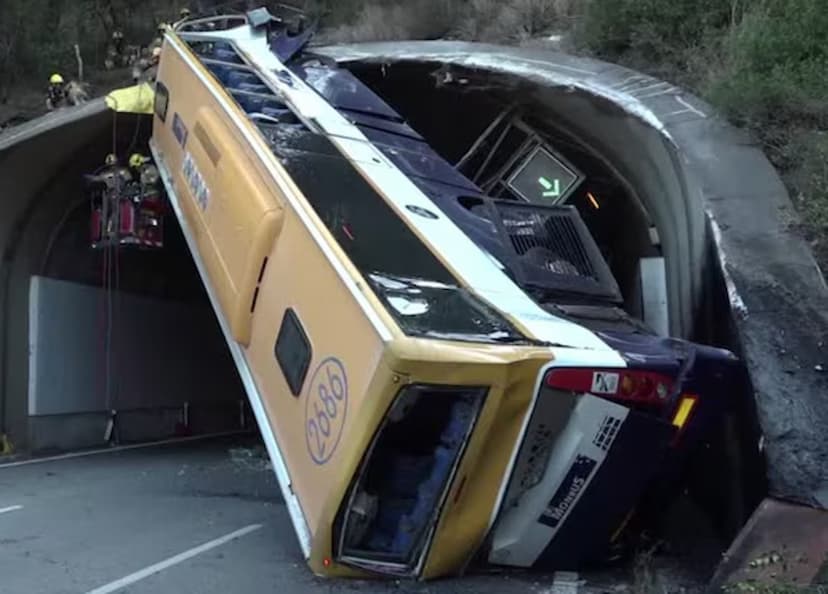 Bus accident in Spain