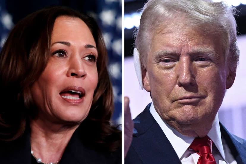 kamala Harris and Donald Trump