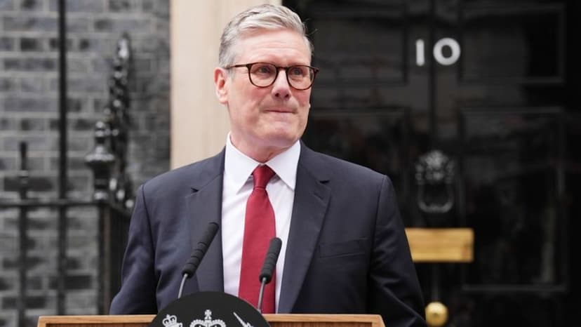 Keir Starmer at 10 Downing Street