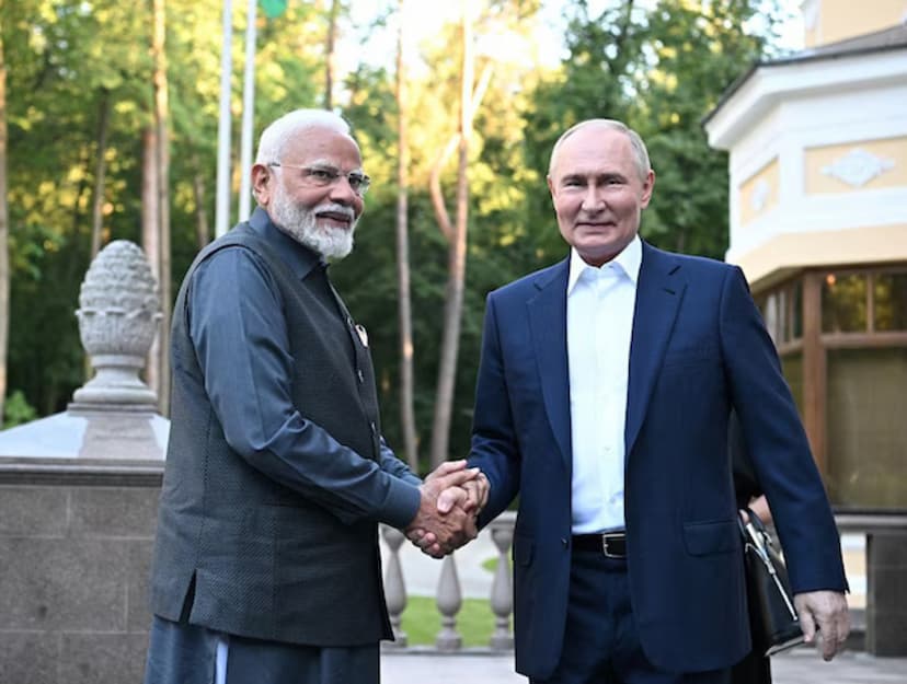 Friendship between Indian PM Narendra Modi and Russian President Vladimir Putin