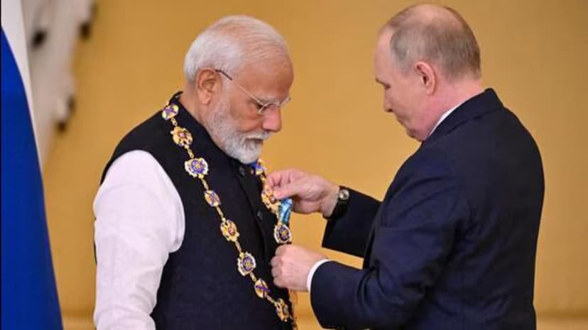 PM Narendra Modi honoured with highest Russian civilian award