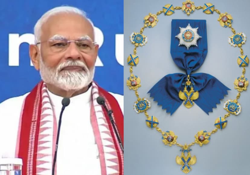 PM Narendra Modi to receive Russia's highest civilian honour The Order of St. Andrew the Apostle