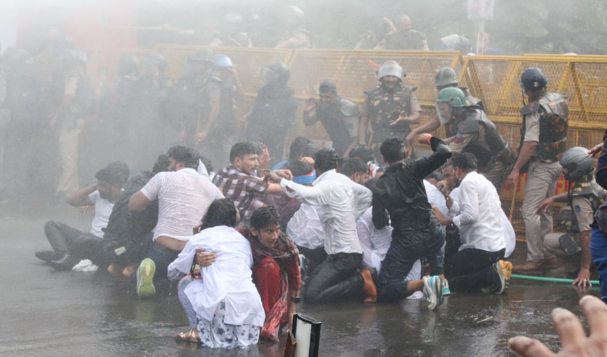 NSUI Protest 