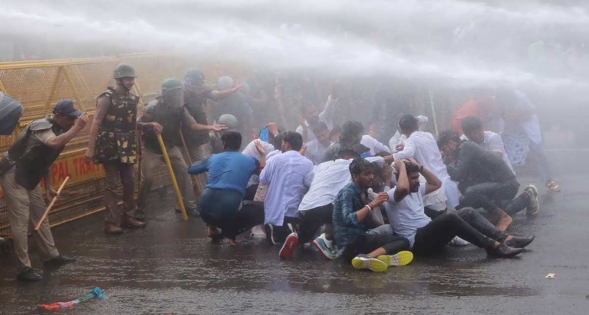 NSUI Congress Protest 