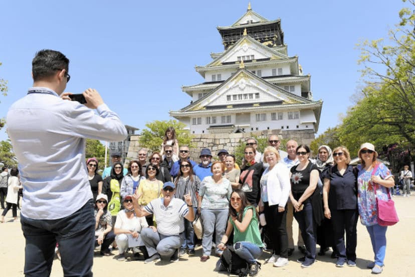 Tourists in Japan