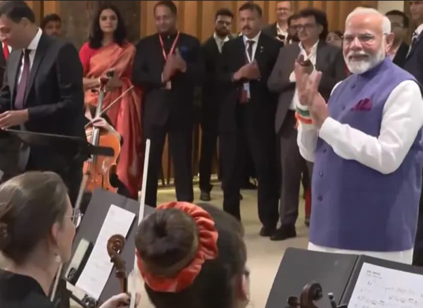 Vande Mataram in Austria for PM Narendra Modi's welcome