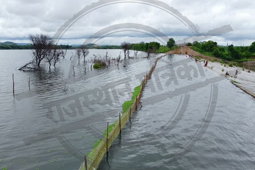 jaipur heavy rain kanota dam