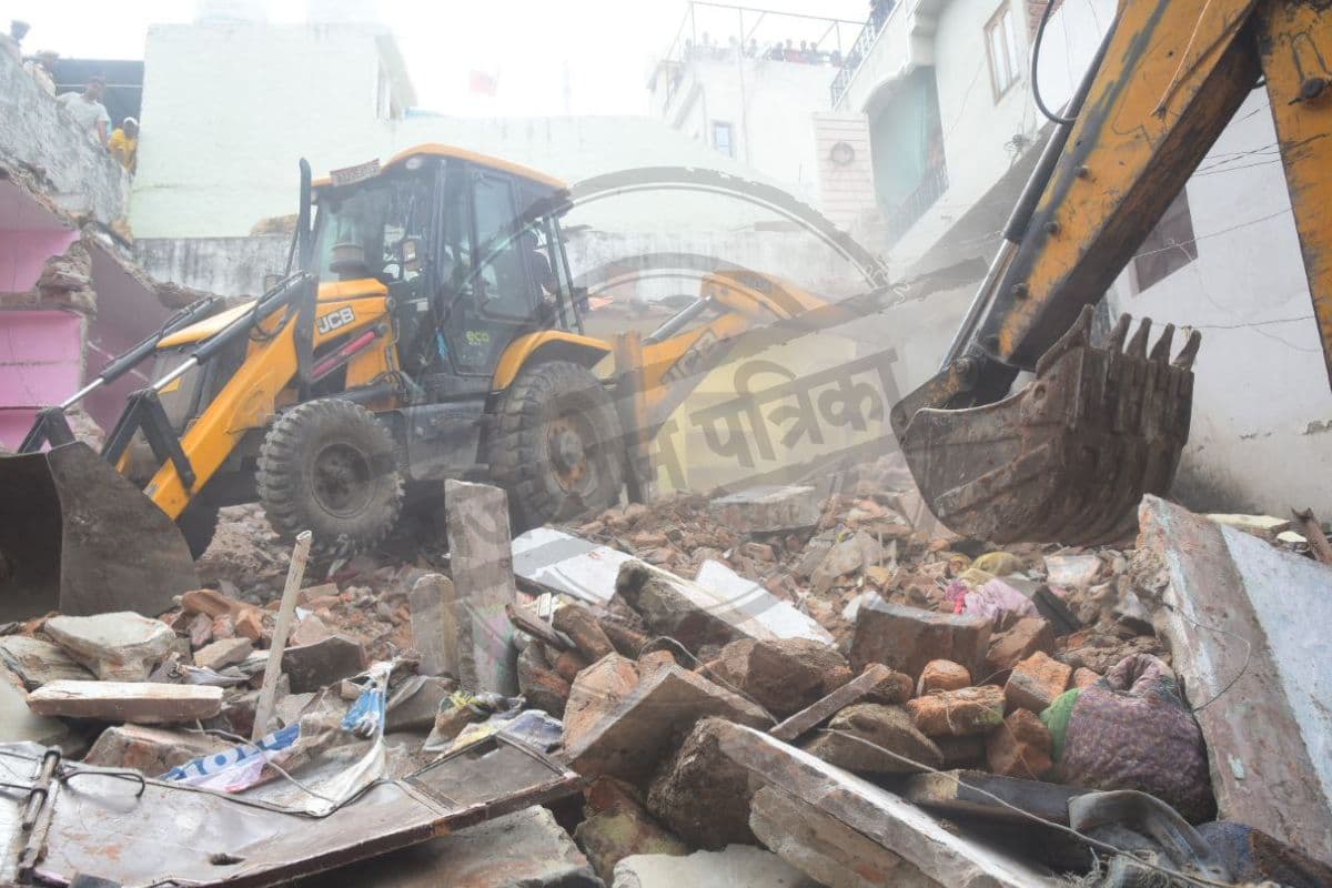 udaipur bulldozer action