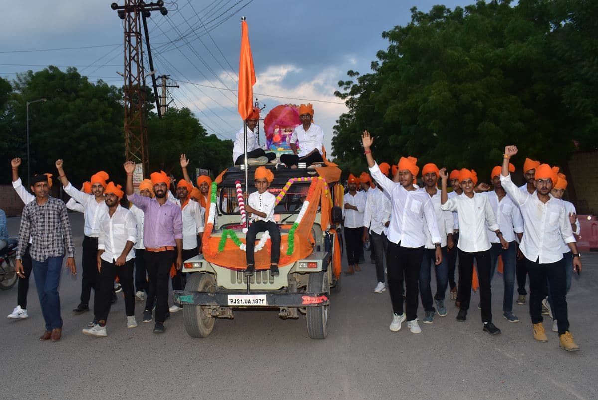 Ganesh Mahotsav begins, events are being organized at various places, Nagaur city echoes with the cheers of Ganpati.