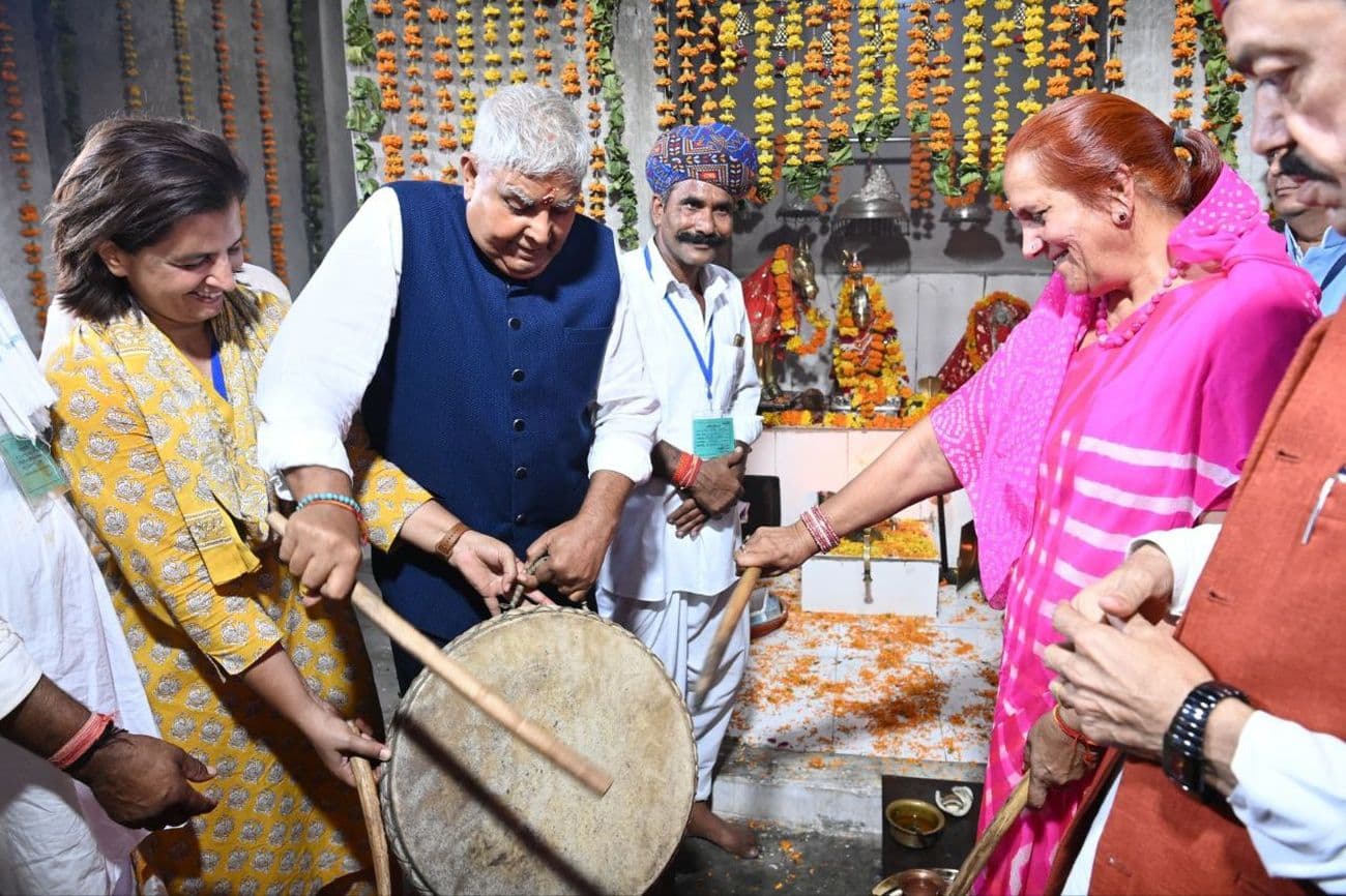 Devotees gathered in Kharnal Tejaji fair, Vice President Dhankhar visited