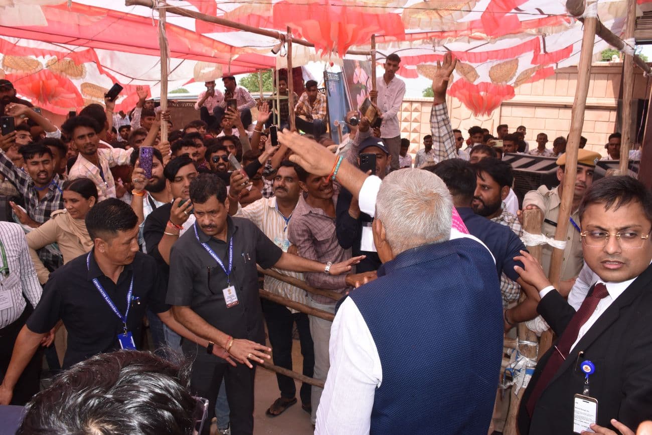 Devotees gathered in Kharnal Tejaji fair, Vice President Dhankhar visited