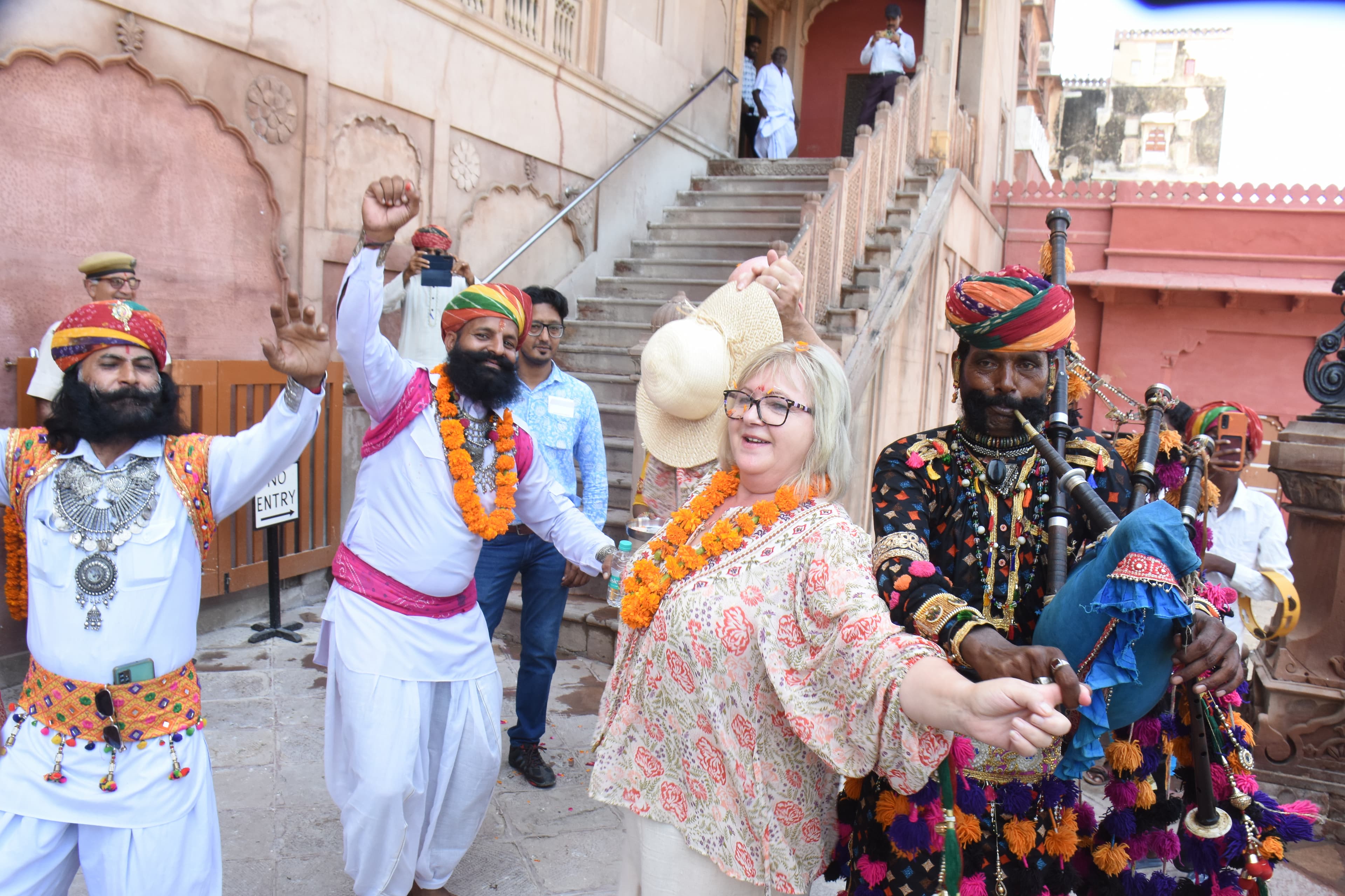 Tourists gathered on Tourism Day