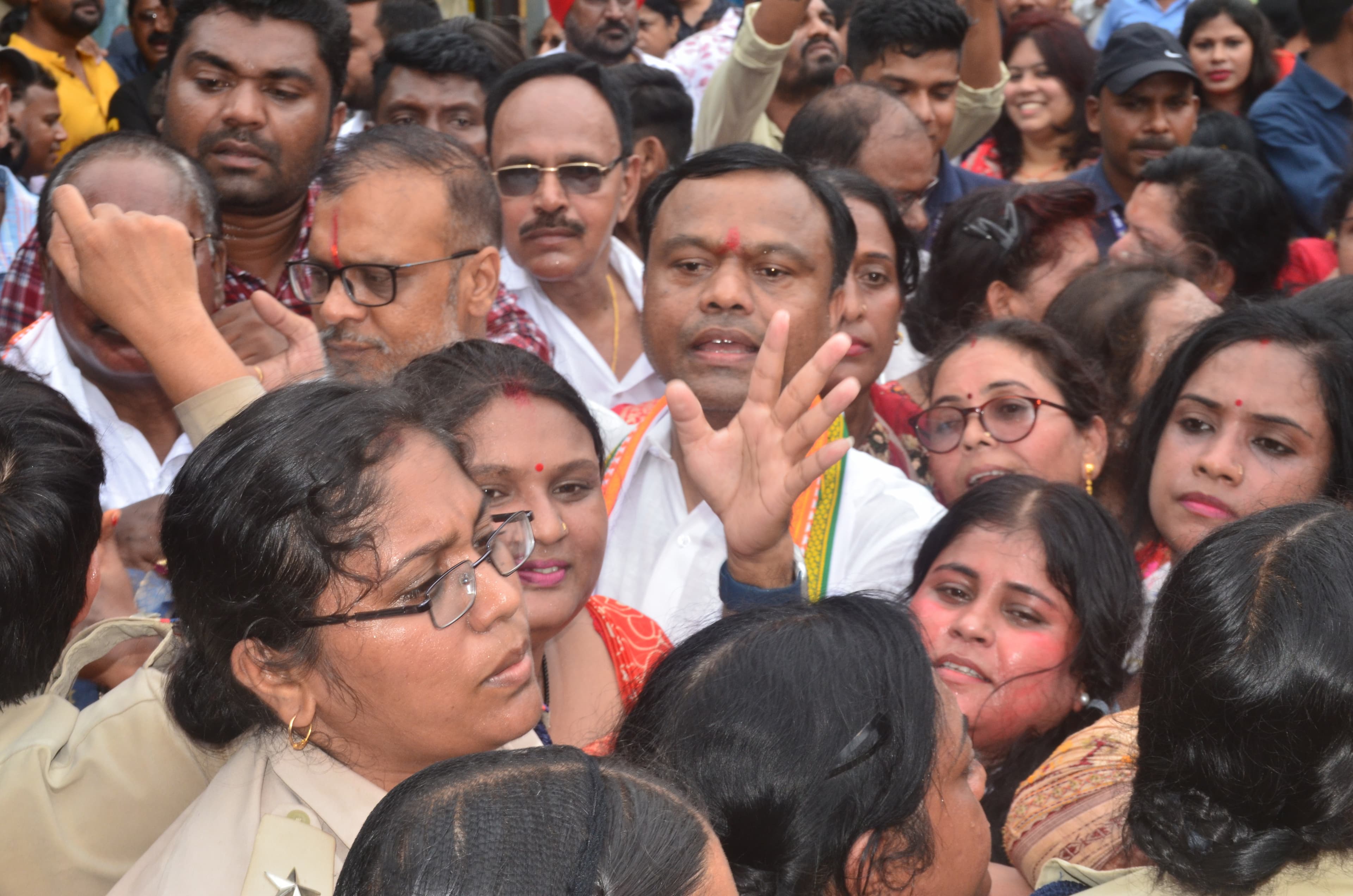 women congress protest