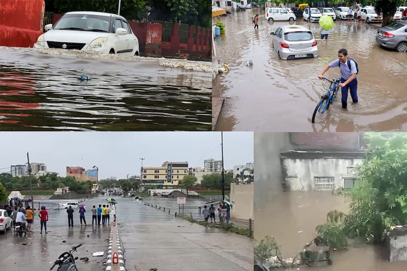 Monsoon Fury in Rajasthan: 31 Districts on Rain Alert, Jaipur Experiences Intermittent Showers