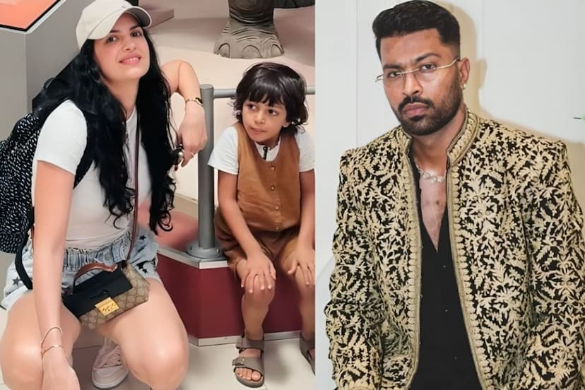 Natasa Stankovic Shares Hardik Pandya Son Latest Picture After returning to mumbai