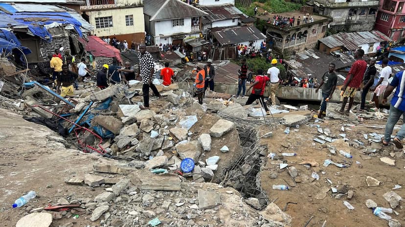 Building collapses in Sierra Leone