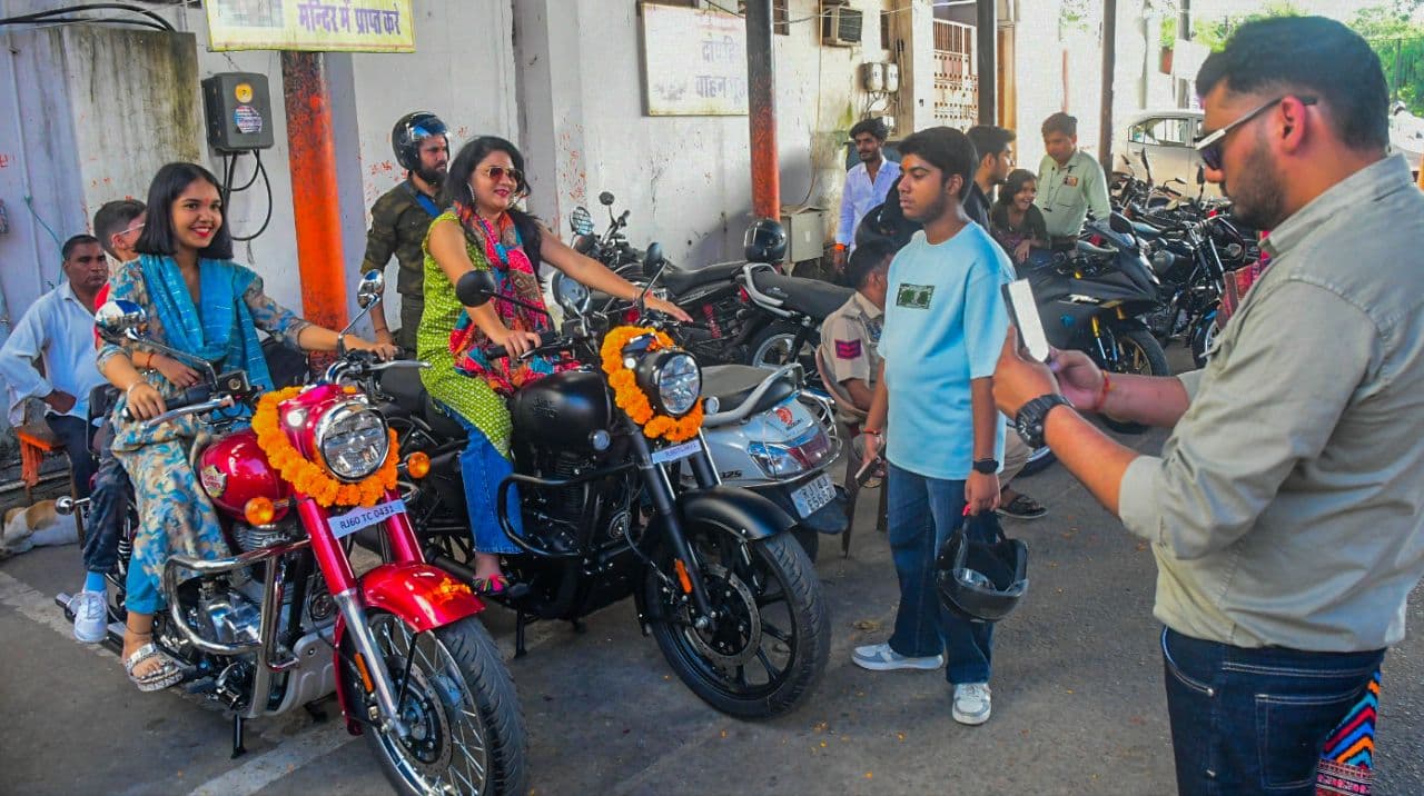 New vehicle at moti dungri Ganesh temple 