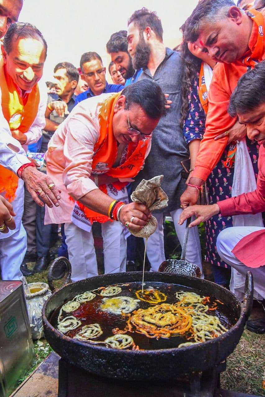 Celebration at bjp office