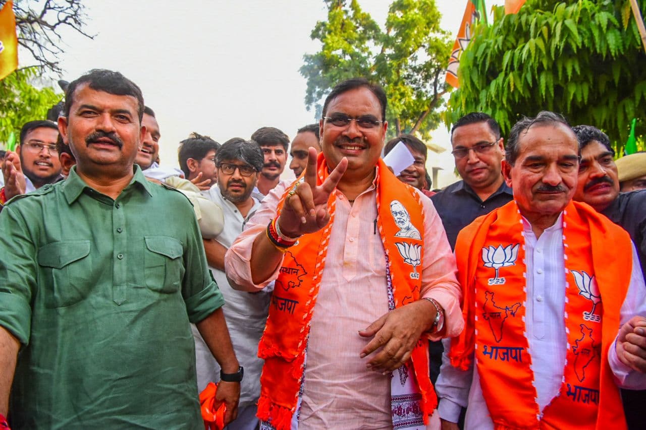 Celebration at bjp office