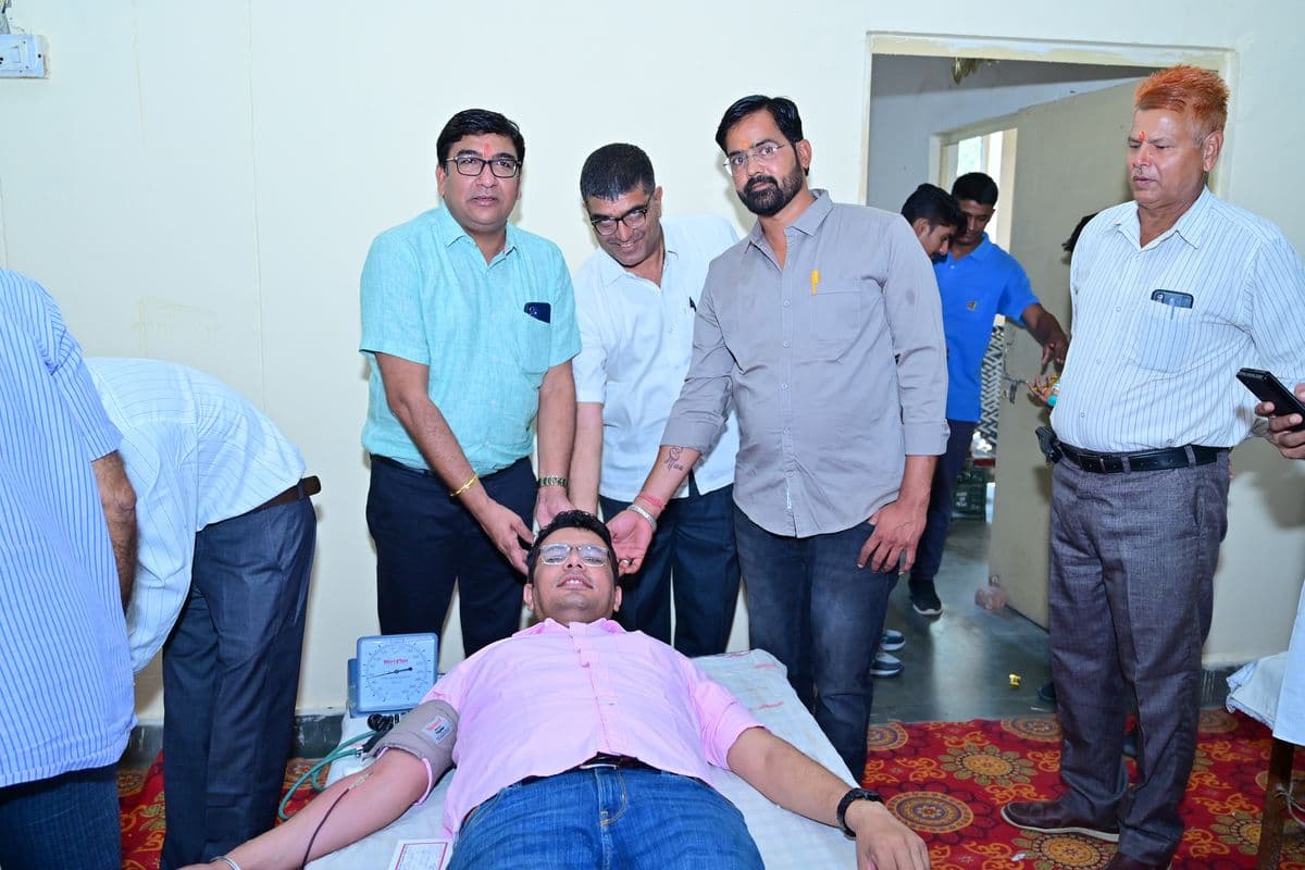 blood donation camp at Nagaur