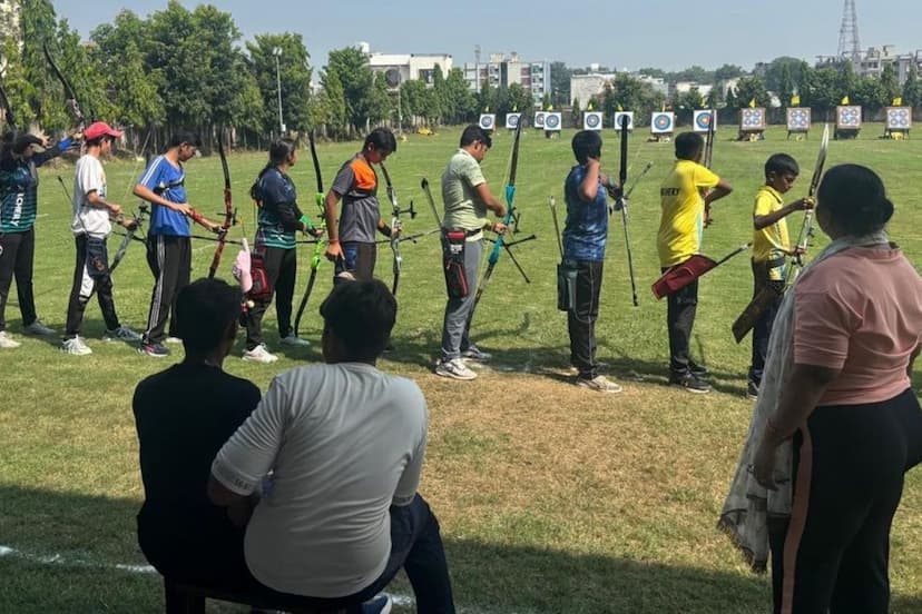 All India Archery Competition Banswara Archers fair 168 archers from 14 States Hit Target