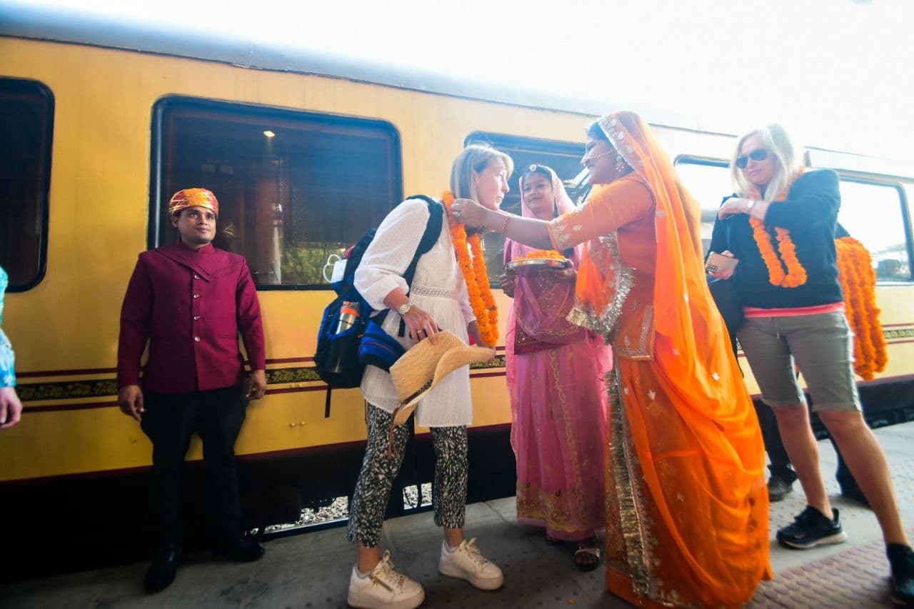 Palace on wheels in jaipur