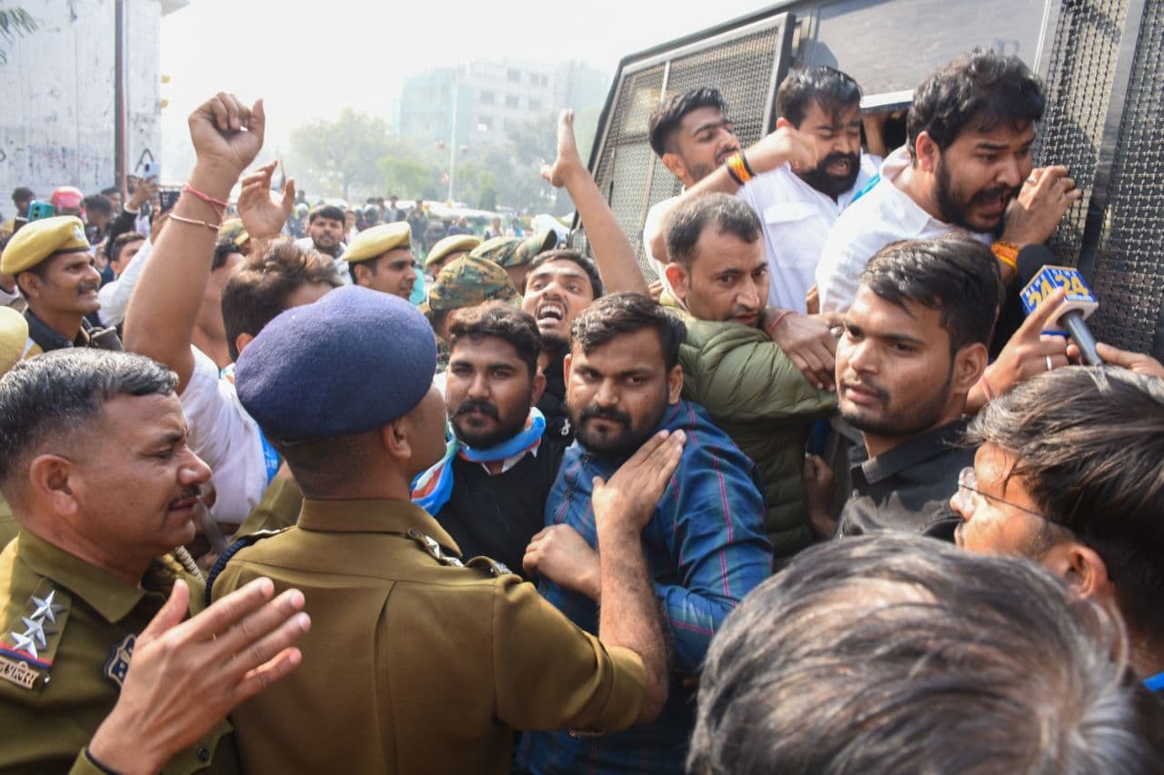 Protest by nsui 