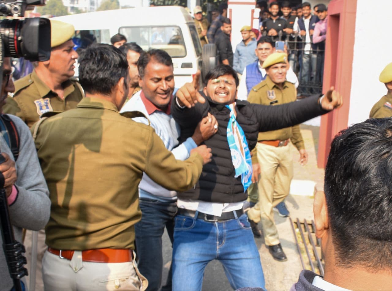 Protest by nsui 